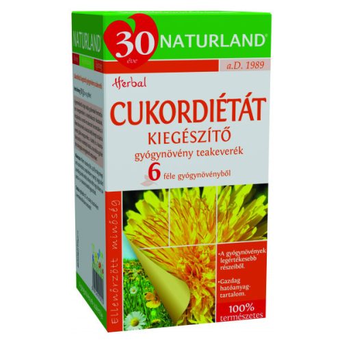 NATURLAND CUKORDIETAT KIEG.FILTERES TEA 20X