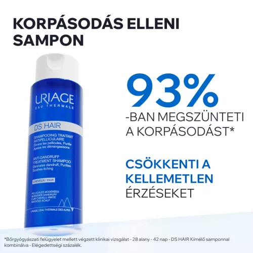 Uriage D.S. Hair sampon korpás fejbőrre 200ml