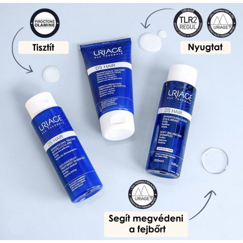 Uriage D.S. Hair sampon korpás fejbőrre 200ml
