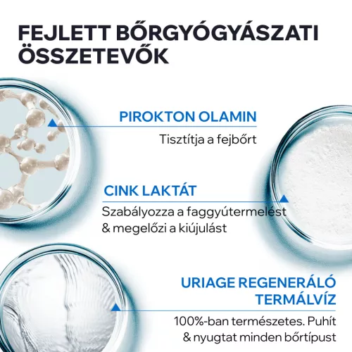 Uriage D.S. Hair sampon korpás fejbőrre 200ml
