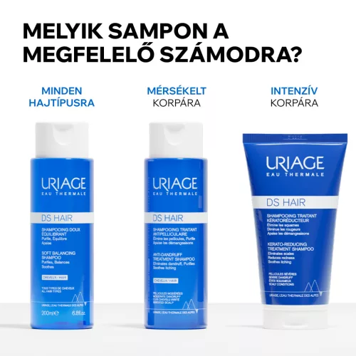 Uriage D.S. Hair sampon korpás fejbőrre 200ml