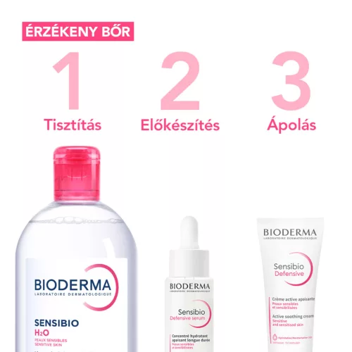Bioderma Sensibio H2O arc- és sminklemosó 2x250ml