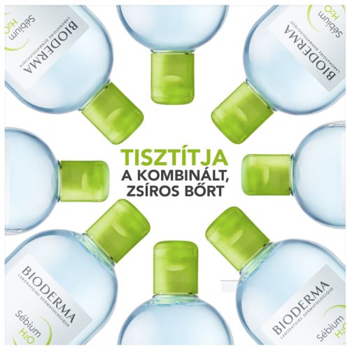Bioderma Sébium H2O arc- és sminklemosó 2x250ml