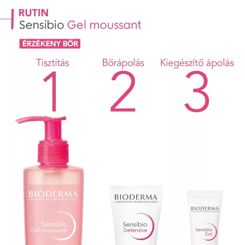 Bioderma Sensibio Moussant habzó gél 200 ml