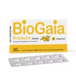Biogaia Junior+D3 vitamin étrend-kiegészítő rágótabletta narancs ízű 10x