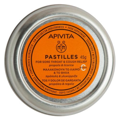 Apivita Édesgyökér-ánizs ízű torokpasztilla 45g