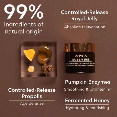 Apivita Queen Bee ránctalanító éjszakai arckrém 50ml