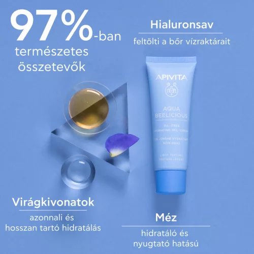 Apivita Aqua Beelicious hidratáló gél-krém light zsíros/kombinált bőrre 40ml