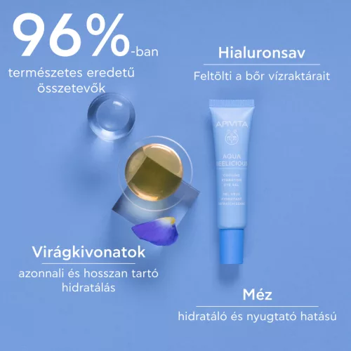Apivita Aqua Beelicious hidratáló szemkörnyékápoló gél 15ml