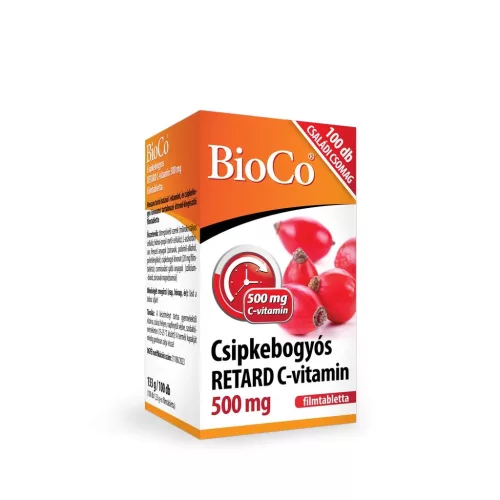 BioCo Csipkebogyós C-vitamin 500mg retard tabletta 100x