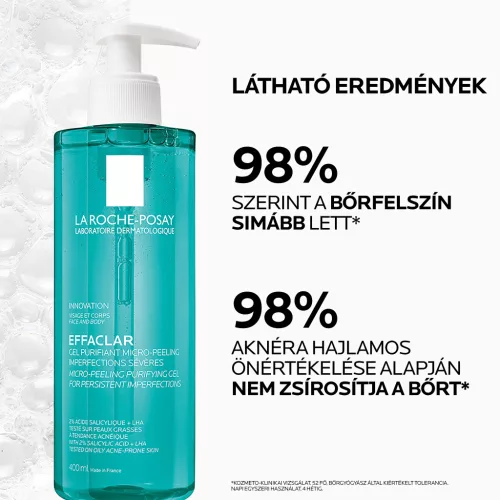 La Roche Posay Effaclar mikro hámlasztó, tisztító gél 400ml