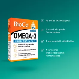 BioCo Omega-3 koncentrátum kapszula 30x