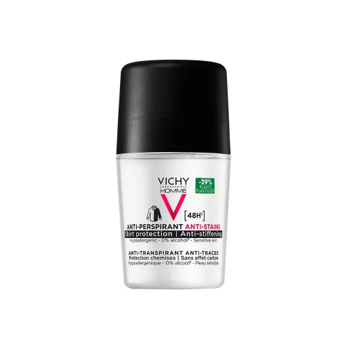 VICHY Homme izzadtságszabályozó foltmentes golyós dezodor férfiaknak 50ml