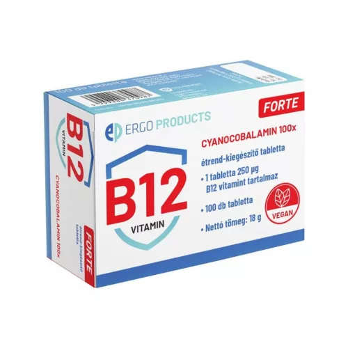 Cyanocobalamin Forte B12 vitamin tabletta 100x