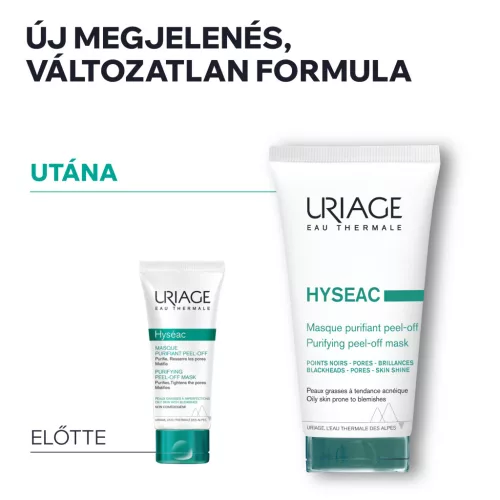 Uriage Hyséac mélytisztító pórusösszehuzó maszk zsíros bőrre 50ml
