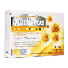 VitaPlus Medistus Antivirus pasztilla méz-citrom ízű 10x