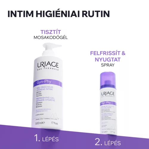 Uriage GYN-PHY intim mosakodó gél 500ml