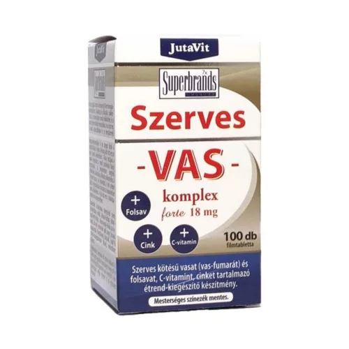 JutaVit Szerves Vas Komplex Forte 18 mg filmtabletta 100x