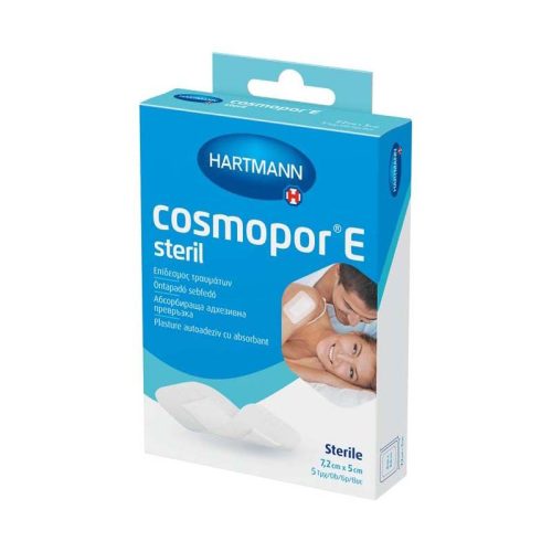 COSMOPOR(E) SEBTAPASZ 7,2X5CM STERIL 5X