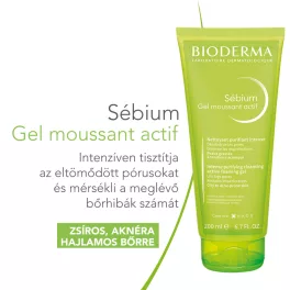   Bioderma Sébium Gel moussant actif hámlasztó hatású habzó gél 200ml
