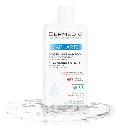 Dermedic Capilarte Fejbőr nyugtató sampon érzékeny, irritált fejbőrre 300ml