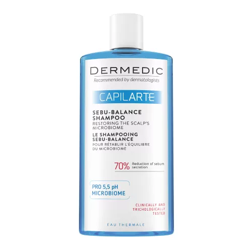Dermedic Capilarte Sebu-Balance sampon zsíros, szeborrheás fejbőrre 300ml