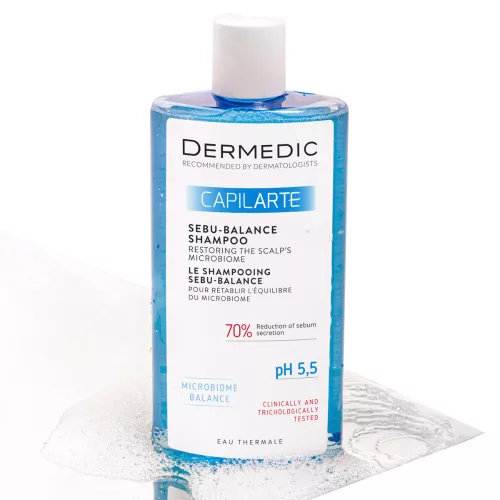 Dermedic Capilarte Sebu-Balance sampon zsíros, szeborrheás fejbőrre 300ml
