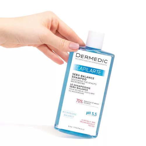 Dermedic Capilarte Sebu-Balance sampon zsíros, szeborrheás fejbőrre 300ml
