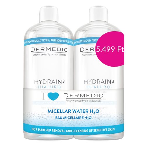 DERMEDIC HYDRAIN MICELLAS VIZ 2X500ML