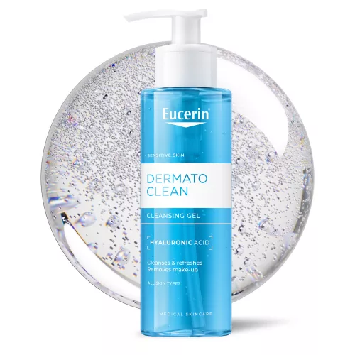 Eucerin DermatoCLEAN [HYALURON] mélytisztító, habzó arclemosó zselé 200ml