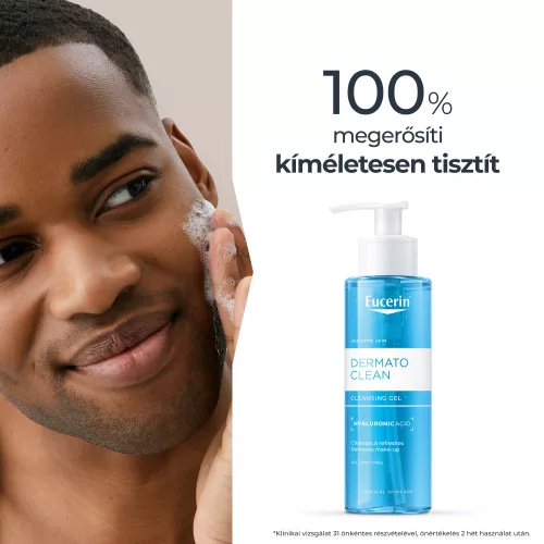 Eucerin DermatoCLEAN [HYALURON] mélytisztító, habzó arclemosó zselé 200ml