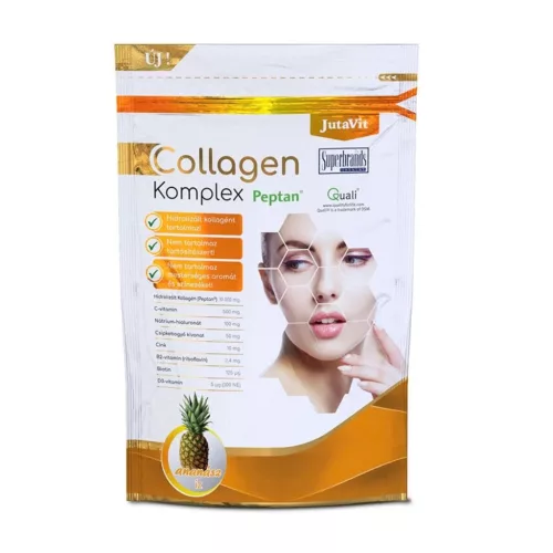 JutaVit Collagen + Hialuron Komplex italpor ananász 400g