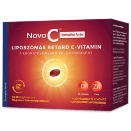   Novo C Komplex Forte liposzómás retard C vitamin+ D3+cink kapszula 60x
