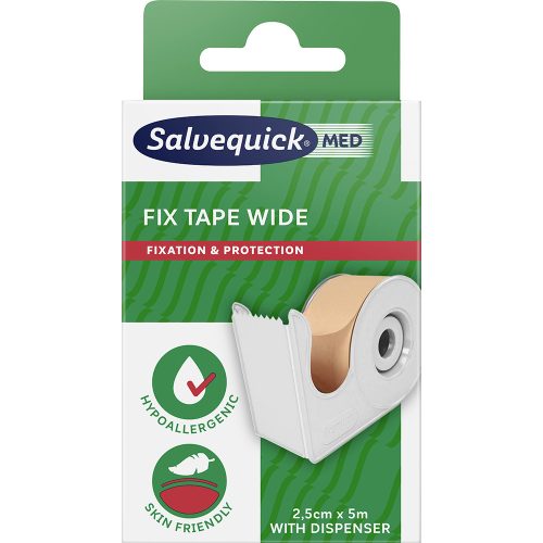 SALVEQUICK MED RAGTAPASZ 2.5CMX5M 1X+TARTO