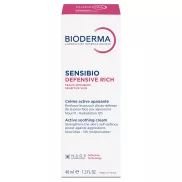 Bioderma Sensibio Defensive Rich nyugtató krém 40ml