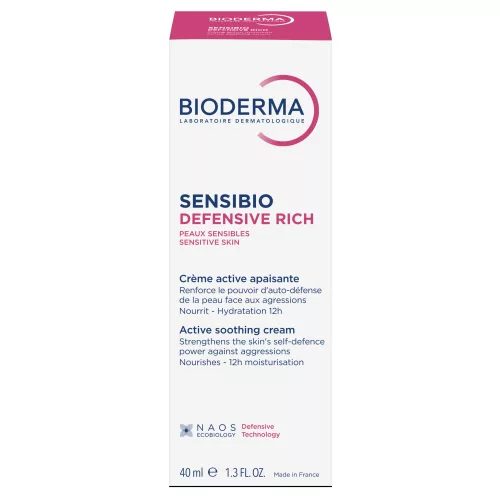 Bioderma Sensibio Defensive Rich nyugtató krém 40ml