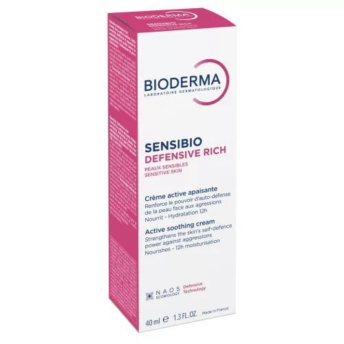 Bioderma Sensibio Defensive Rich nyugtató krém 40ml