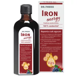   Dr. Theiss Iron Energy folyékony étrend-kiegészítő vassal és vitaminokkal, édesítőszerrel 500ml 