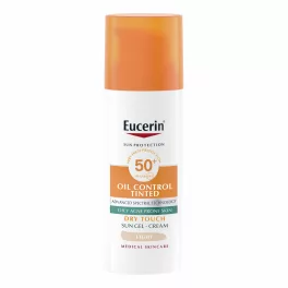   Eucerin Sun Oil Control színezett napozó krém-gél arcra light FF50+ 50ml