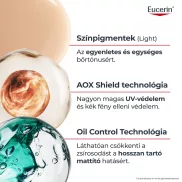   Eucerin Sun Oil Control színezett napozó krém-gél arcra light FF50+ 50ml