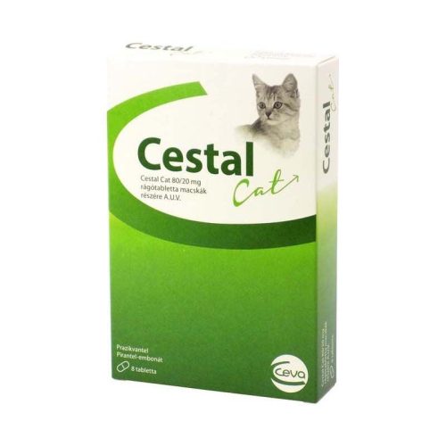 A.U.V. Cestal Cat 80/20 mg rágótabletta macskáknak 8x