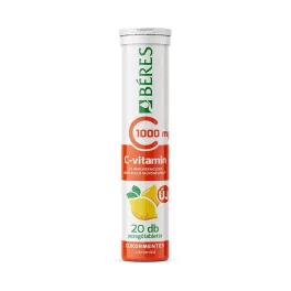   Béres C-vitamin 1000 mg cukormentes pezsgőtabletta citrom ízű 20x