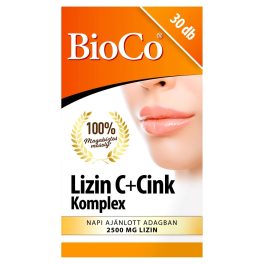   BioCo Lizin C+Cink Komplex étrend-kiegészítő tabletta 30x
