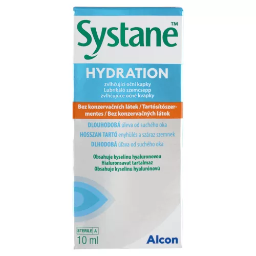 Systane Hydration tartósítószer mentes lubrikáló szemcsepp 10ml