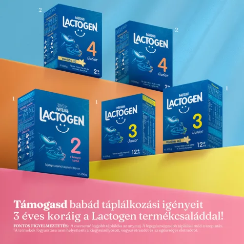 Lactogen 3 Junior vaníliás ízű tejalapú italpor 12+ hó 500g