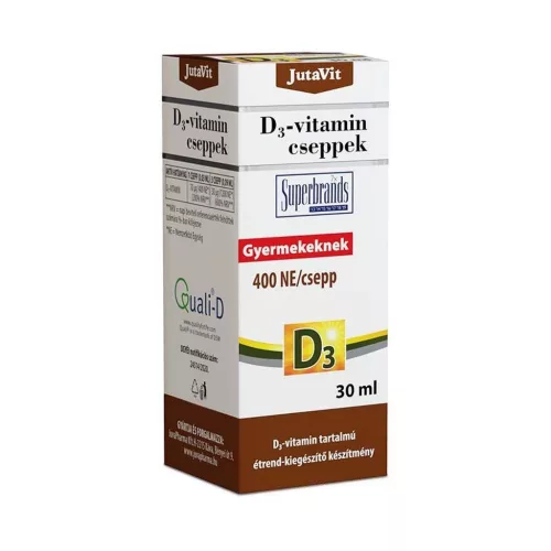 JutaVit D3-vitamin 400NE étrend-kiegészítő cseppek 30ml