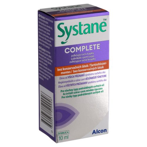 Systane Complete tartósítószer mentes lubrikáló szemcsepp 10ml