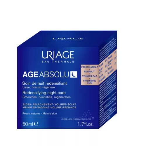 Uriage Age Absolu bőrtömörséget fokozó, ránctalanító éjszakai krém maszk 50ml
