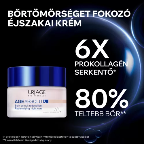 Uriage Age Absolu bőrtömörséget fokozó, ránctalanító éjszakai krém maszk 50ml