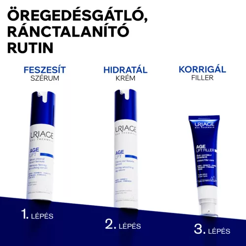 Uriage Age Lift Filler azonnali ráncfeltöltő és bőrtökéletesítő arckrém 30ml